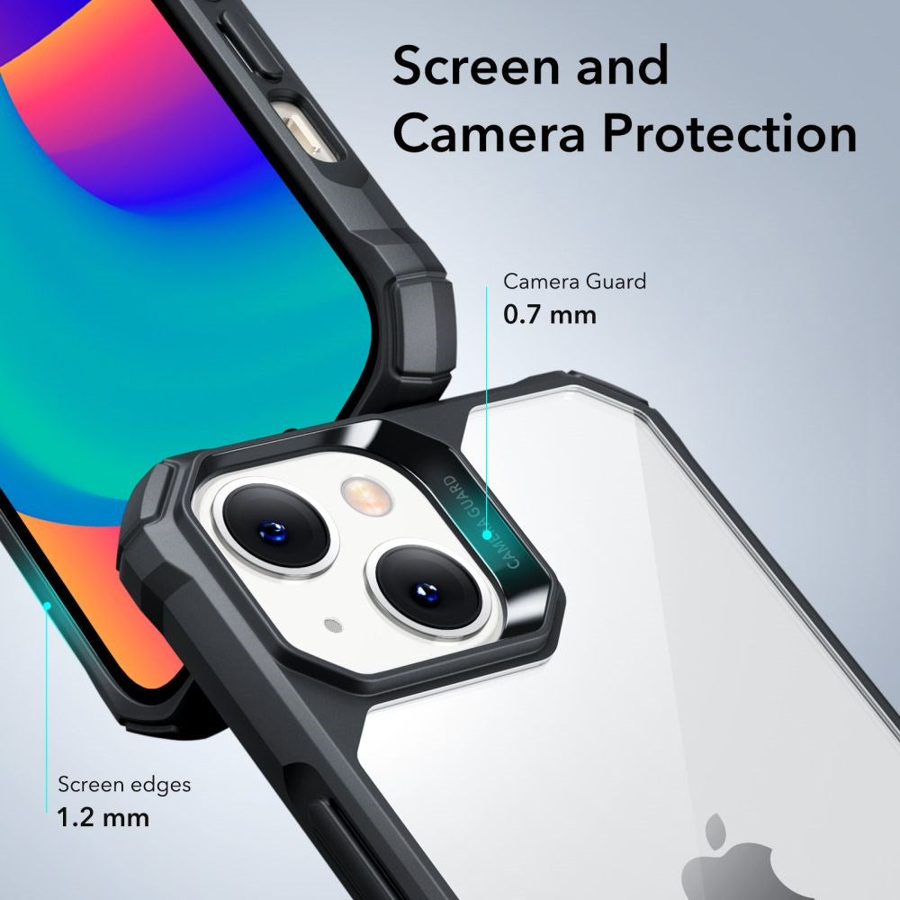 iPhone 14 Plus Cover ESR Air Armor Clear Hard Case - Gennemsigtig / Sort