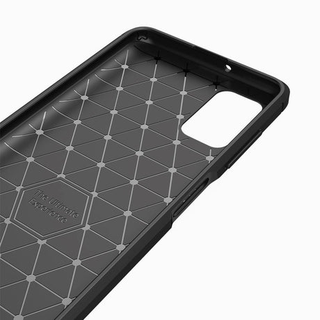 Samsung Galaxy A03s Tech-Protect Fleksibelt Plastik Carbon Cover - Sort