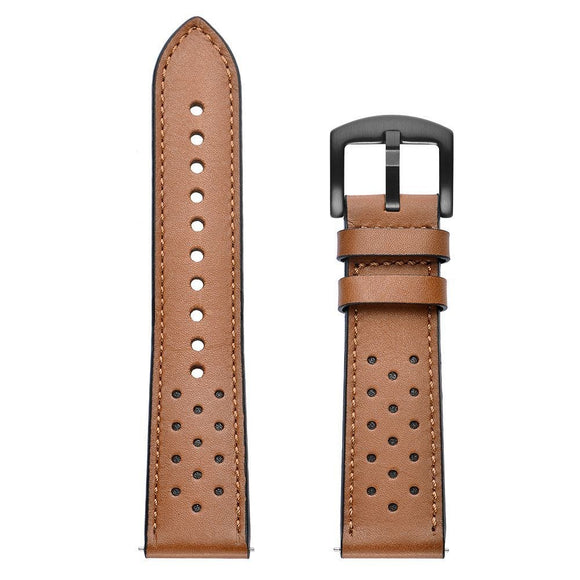 Tech-Protect Universal 20mm Læder Urrem - Brun