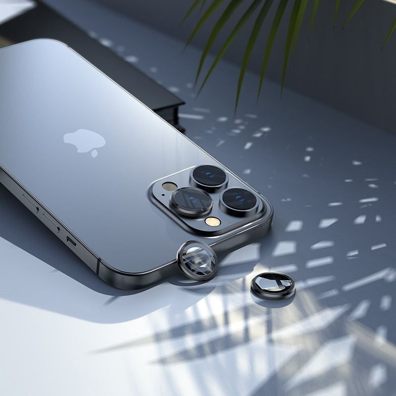 iPhone 13 Pro / 13 Pro Max HOFI Camring Pro Plus - Kameralinse Glas - Sort Kant
