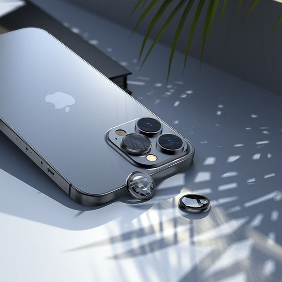 iPhone 13 Pro / 13 Pro Max HOFI Camring Pro Plus - Kameralinse Glas - Sort Kant