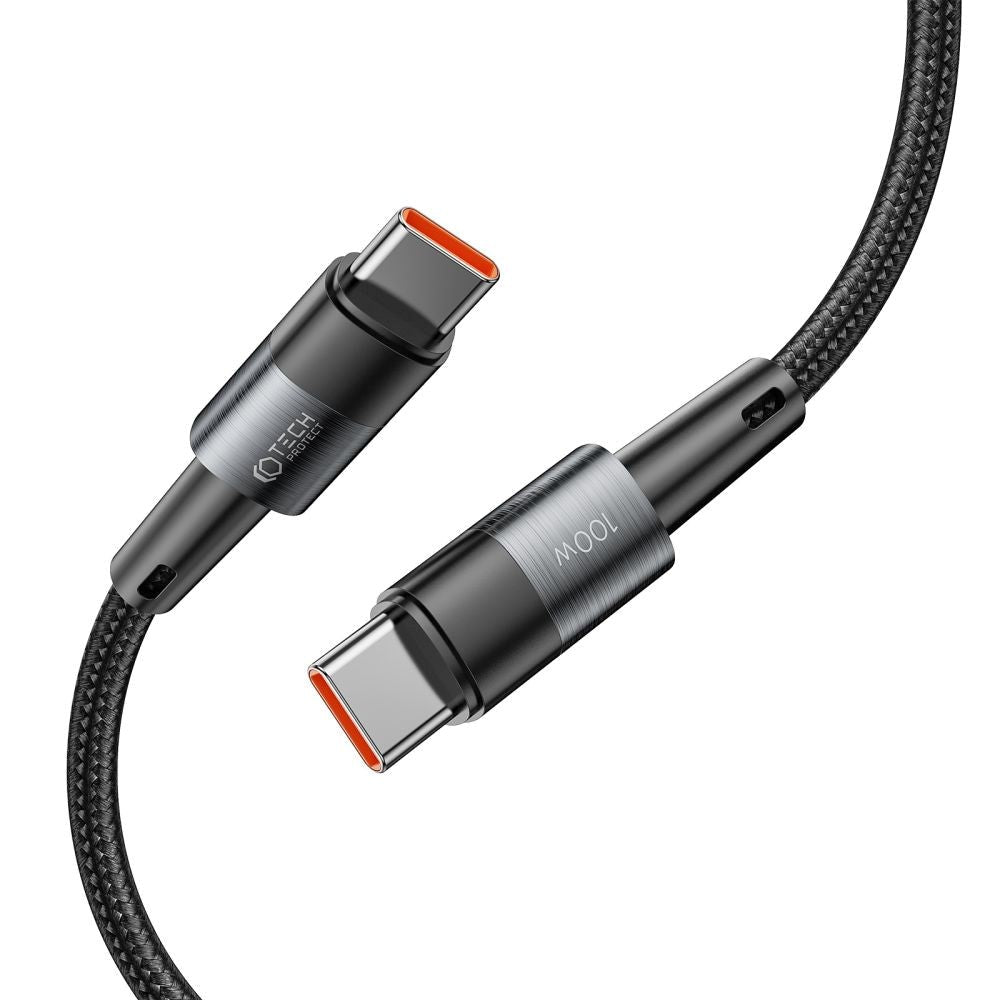 Tech-Protect Ultraboost PD 100W/5A USB-C til USB-C Kabel 25cm - Sort