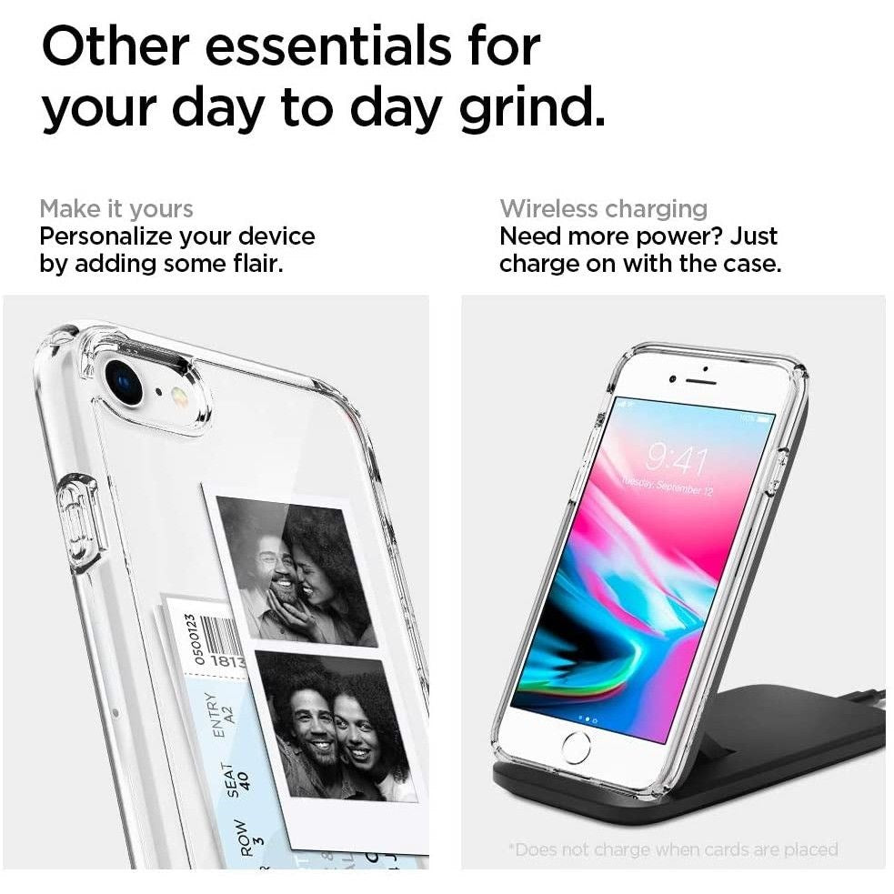 iPhone SE (2022 / 2020) / 8 / 7 Spigen Ultra Hybrid Cover - Gennemsigtig