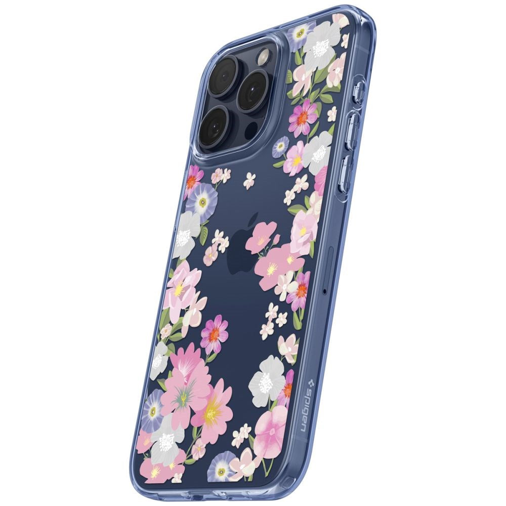 iPhone 15 Pro Spigen Liquid Crystal Cover - Blossom
