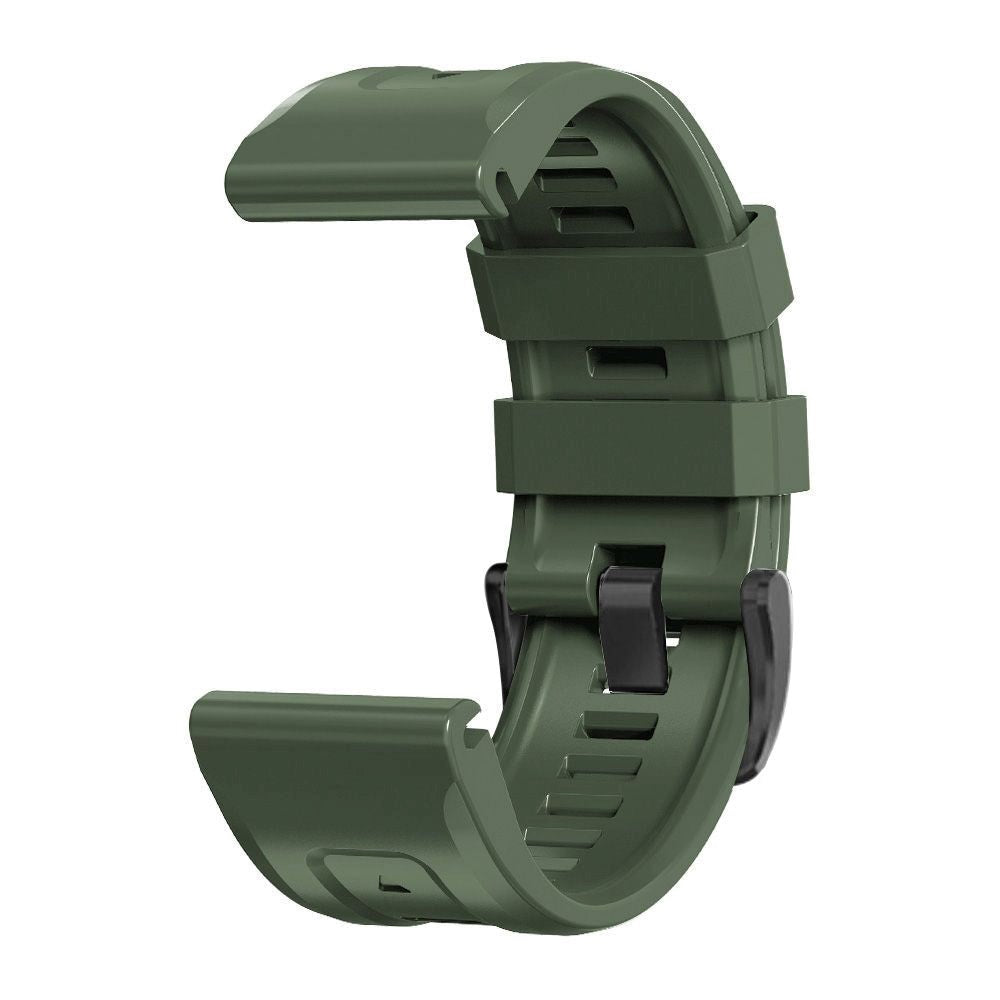 Universal Garmin 22mm QuickFit Tech-Protect Icon Band Silikone Rem - Mørkegrøn