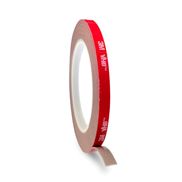 Light Solutions - 3M VHB Dobbeltklæbende Tape - 8mm Bredt - 5m - Gennemsigtig