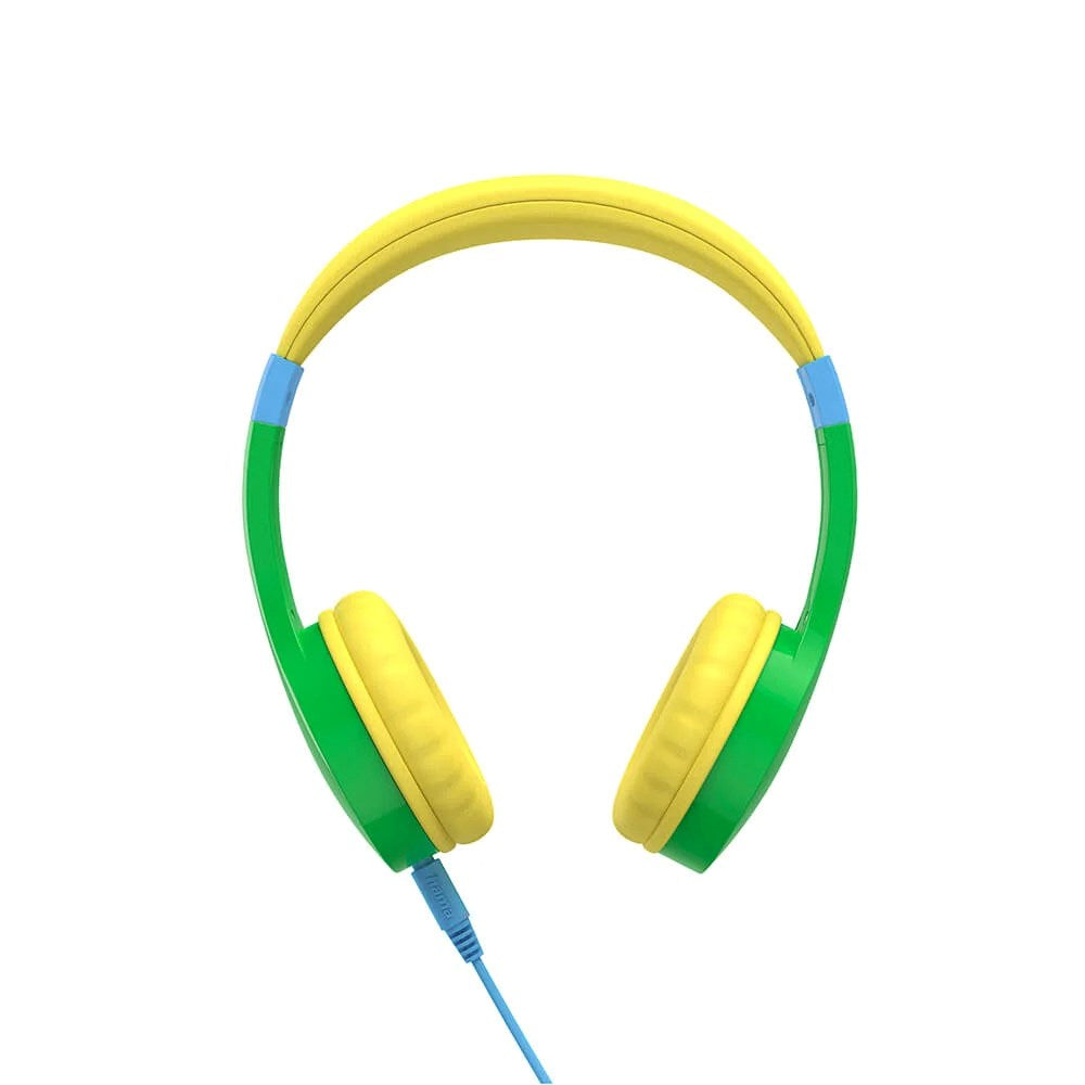 HAMA Høretelefoner til Børn m. Ledning - Maks. 85dB - On-Ear - Grøn / Gul