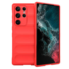 Samsung Galaxy S23 Ultra Fleksibelt Plastik Cover - Rød