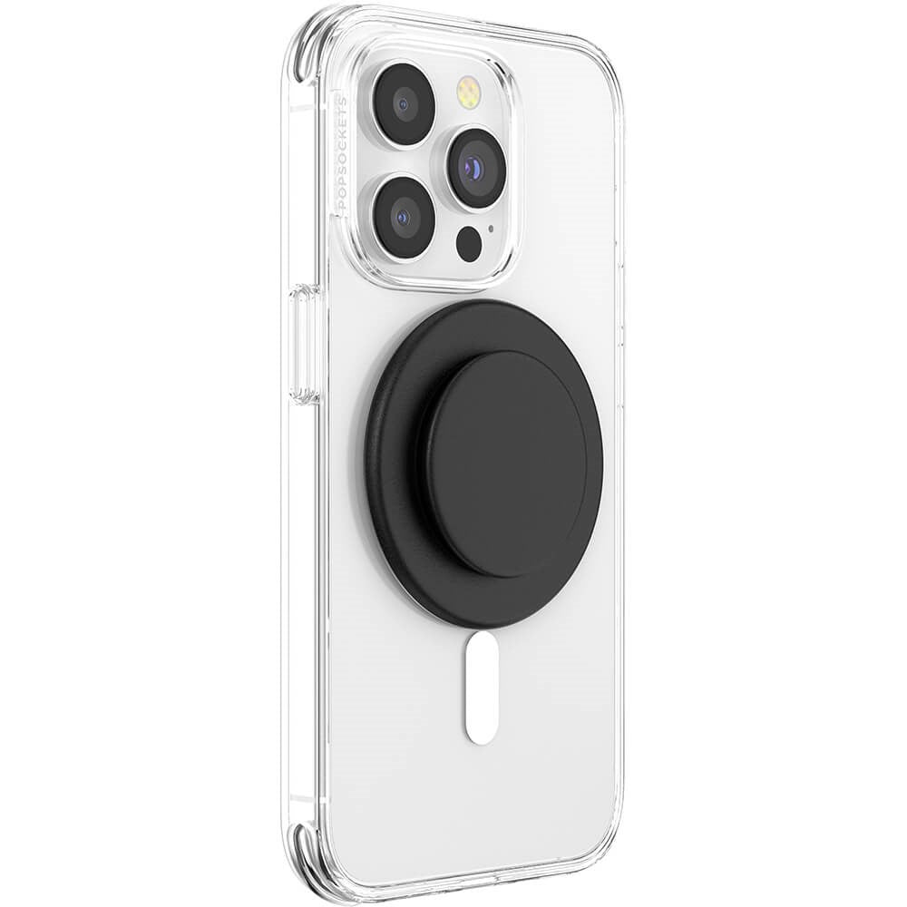 POPSOCKETS PopGrip Black MagSafe Aftageligt Greb m. Standerfunktion