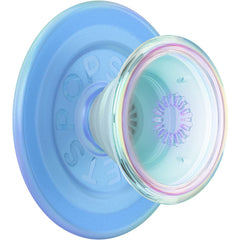 POPSOCKETS PopGrip Opalescent Blue MagSafe Aftageligt Greb m. Standerfunktion