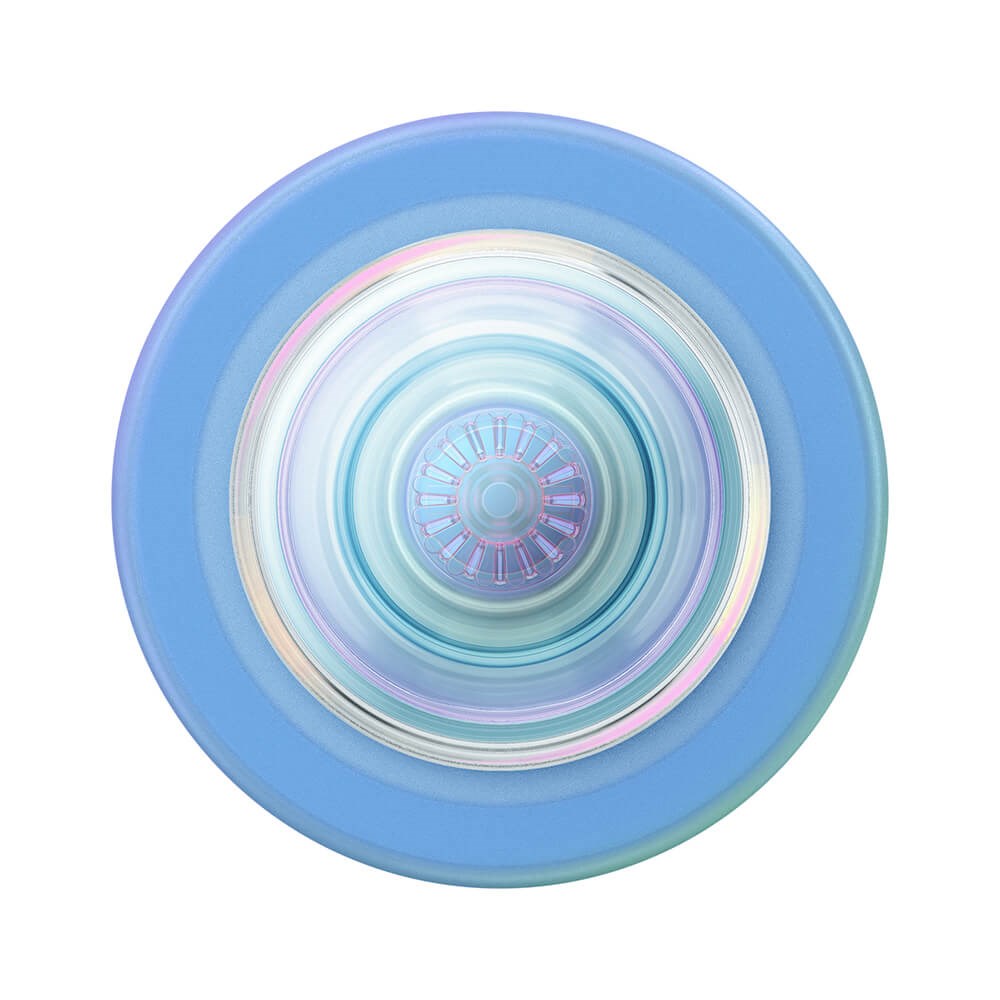 POPSOCKETS PopGrip Opalescent Blue MagSafe Aftageligt Greb m. Standerfunktion