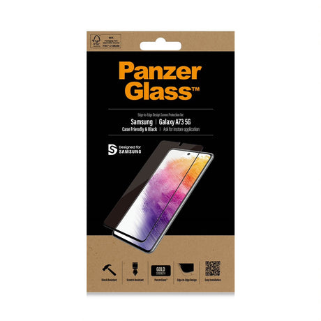 Samsung Galaxy A73 (5G) PanzerGlass Edge-to-Edge Skærmbeskyttelse - Case-Friendly - Sort Kant