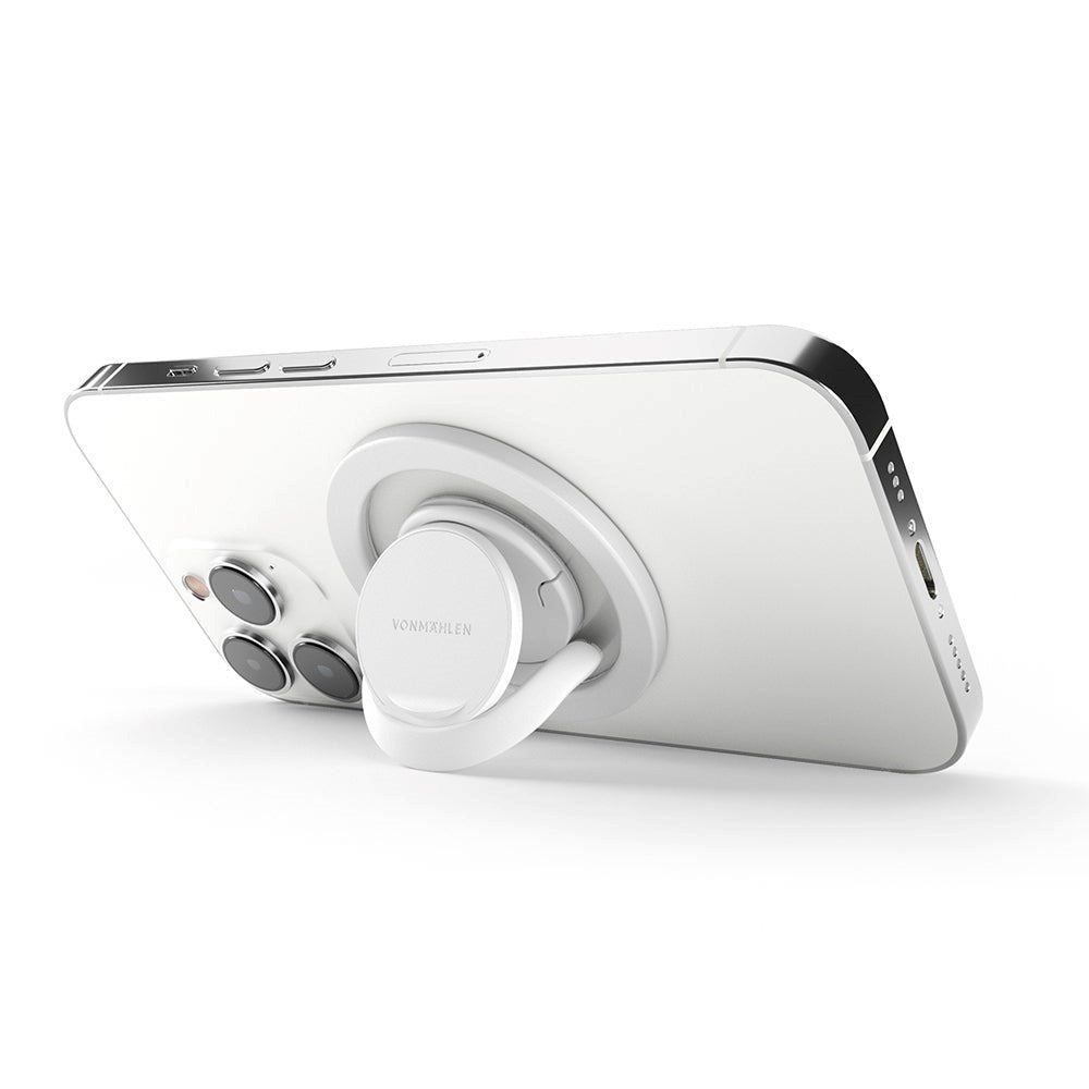 VONMÄHLEN Backflip Mag Magnetisk Phone Grip - MagSafe Kompatibel - Hvid