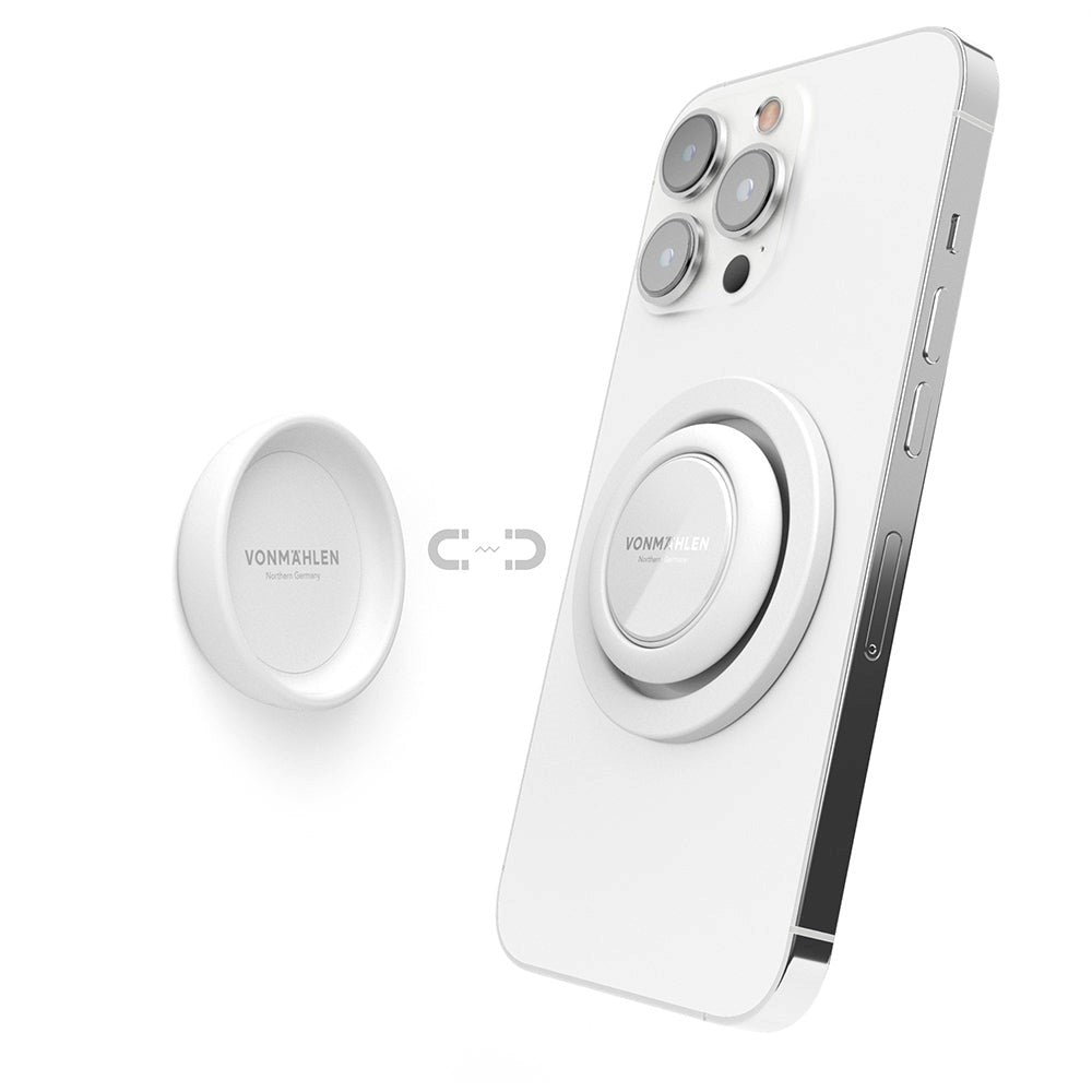 VONMÄHLEN Backflip Mag Magnetisk Phone Grip - MagSafe Kompatibel - Hvid