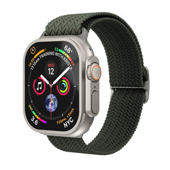 Apple Watch (38/40/SE/41/42mm) Vonmählen Woven Loop Nylon Rem - Olive