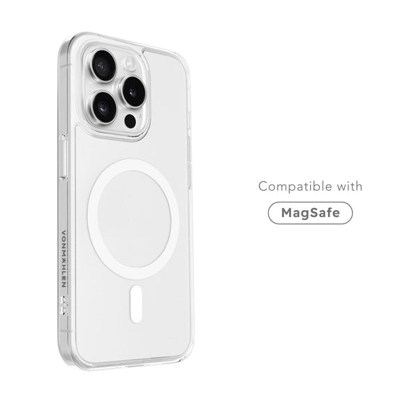 Vonmählen iPhone 16 Pro Transparent Cover - MagSafe Kompatibel - Gennemsigtig