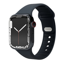 Apple Watch (38/40/SE/41/42mm) Vonmählen Classic Band 2 Genanvendt Silikone Rem - Blå