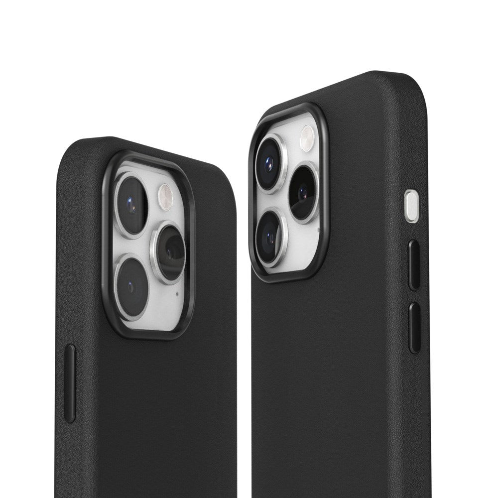 Vonmählen iPhone 16 Pro Like Leather Cover - MagSafe Kompatibel - Black