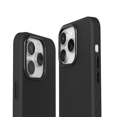 Vonmählen iPhone 16 Pro Like Leather Cover - MagSafe Kompatibel - Black