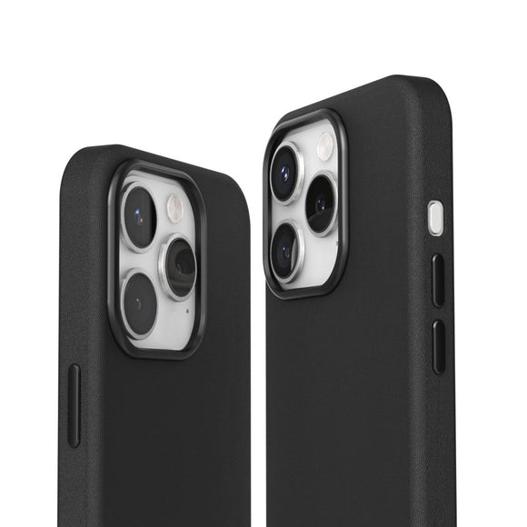 Vonmählen iPhone 16 Pro Like Leather Cover - MagSafe Kompatibel - Black