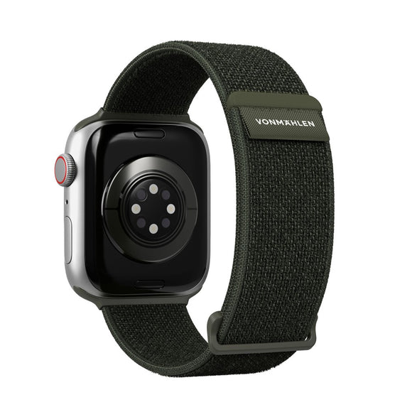 Apple Watch (42/44/45/46/SE/49mm) Vonmählen Fitness Loop 2 Nylon Rem - Grøn