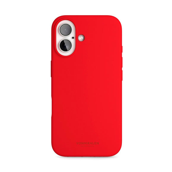 Vonmählen iPhone 16 Eco Silikone Cover - MagSafe Kompatibel - Firecracker
