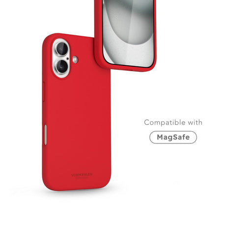 Vonmählen iPhone 16 Eco Silikone Cover - MagSafe Kompatibel - Firecracker