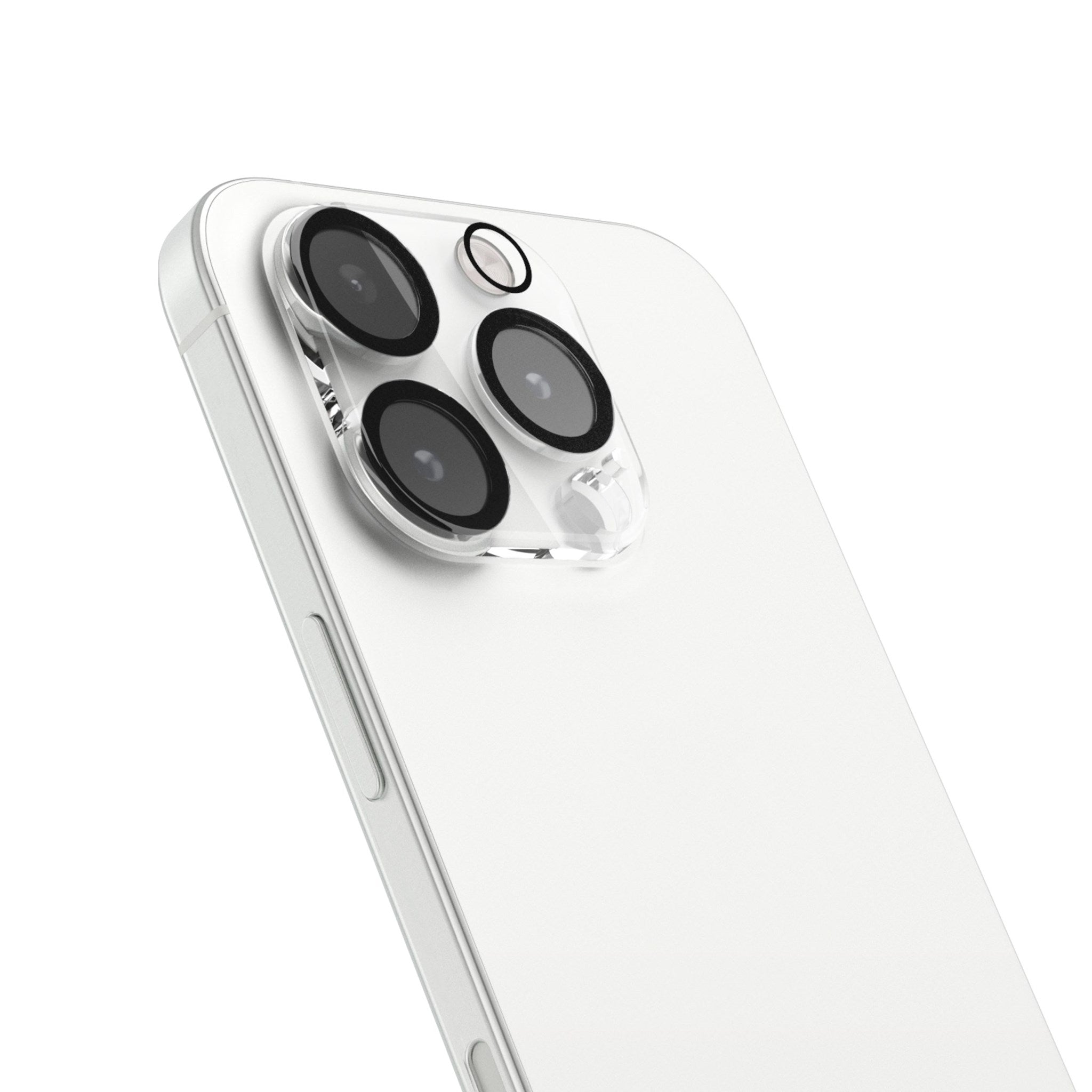 iPhone 16 Pro Vonmählen Beskyttelsesglas til Kameralinse - Gennemsigtig / Sort