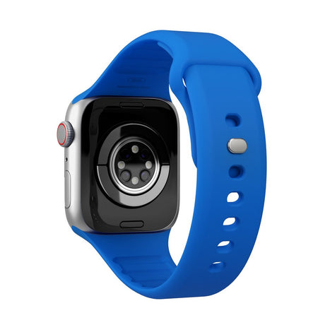 Apple Watch (42/44/SE/45/46/49mm) Vonmählen Classic Band 2 Genanvendt Silikone Rem - Blå