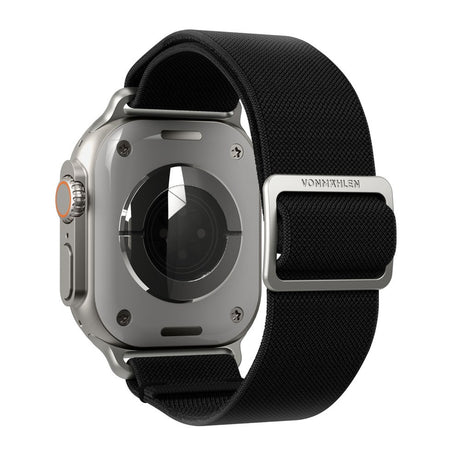 Apple Watch (38/40/SE/41/42mm) Vonmählen Classic Nylon Loop Rem - Black