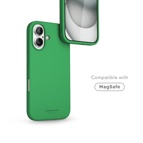 Vonmählen iPhone 16 Eco Silikone Cover - MagSafe Kompatibel - Green Haven