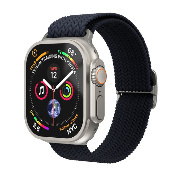 Apple Watch (38/40/SE/41/42mm) Vonmählen Woven Loop Nylon Rem - Navy