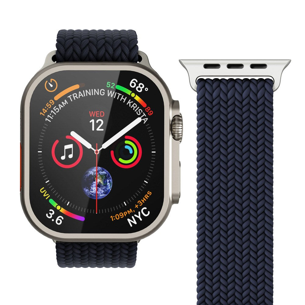 Apple Watch (38/40/SE/41/42mm) Vonmählen Woven Loop Nylon Rem - Navy