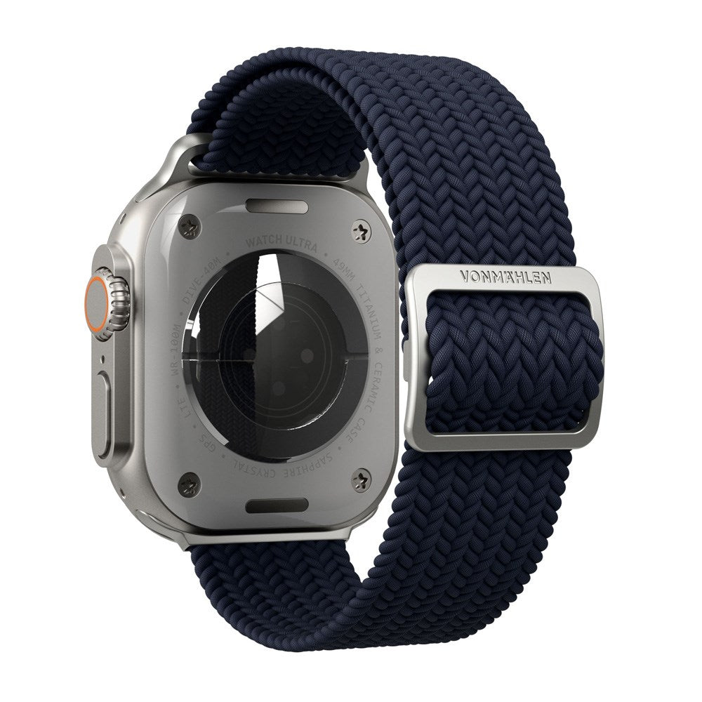 Apple Watch (38/40/SE/41/42mm) Vonmählen Woven Loop Nylon Rem - Navy