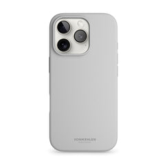 Vonmählen iPhone 16 Pro Eco Silikone Cover - MagSafe Kompatibel - Light Grey