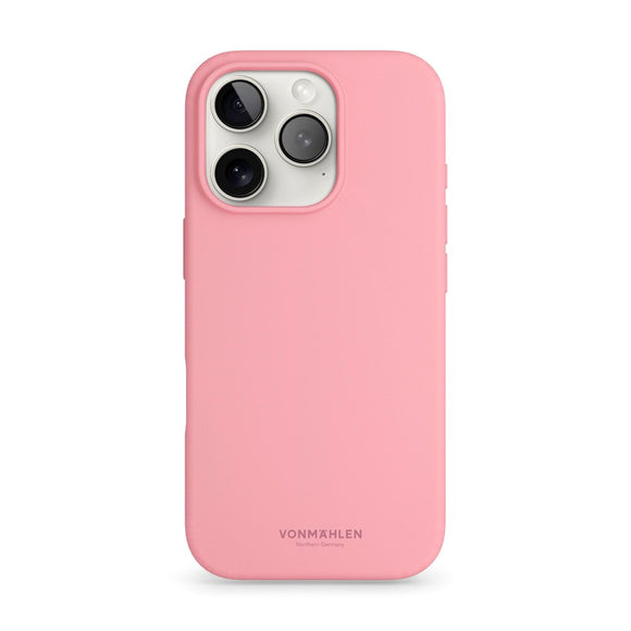 Vonmählen iPhone 16 Pro Eco Silikone Cover - MagSafe Kompatibel - Cherry Blossom