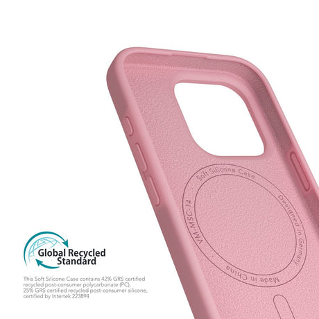 Vonmählen iPhone 16 Pro Eco Silikone Cover - MagSafe Kompatibel - Cherry Blossom