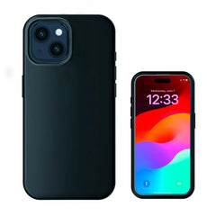 iPhone 15 4Smarts Liquid Silikone Cupertino Cover - MagSafe Kompatibel - Sort