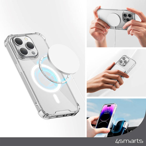 iPhone 15 Pro 4smarts IBIZA Cover - MagSafe Kompatibel - Gennemsigtig