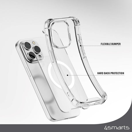 iPhone 15 Pro 4smarts IBIZA Cover - MagSafe Kompatibel - Gennemsigtig