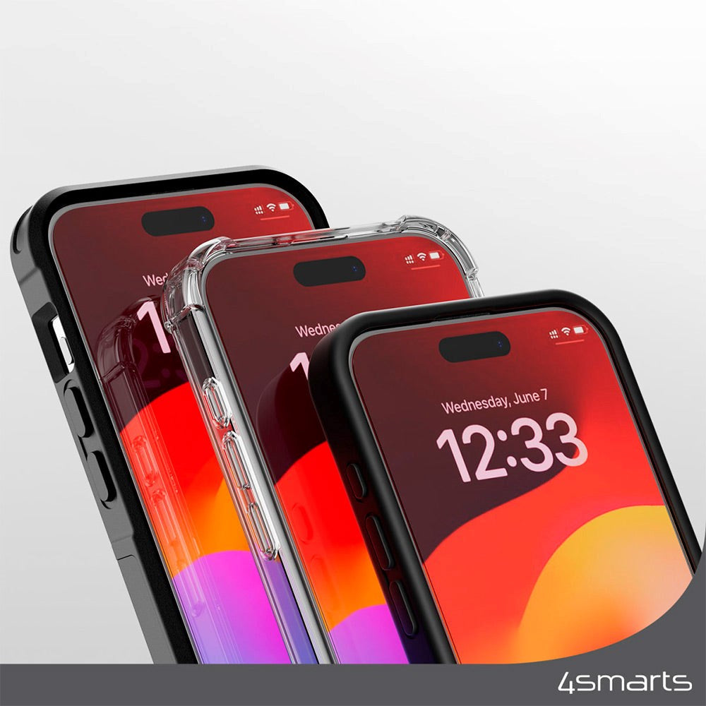 iPhone 15 4smarts Second Glass Skærmbeskyttelse m. Monteringsramme - Case Friendly - Gennemsigtig