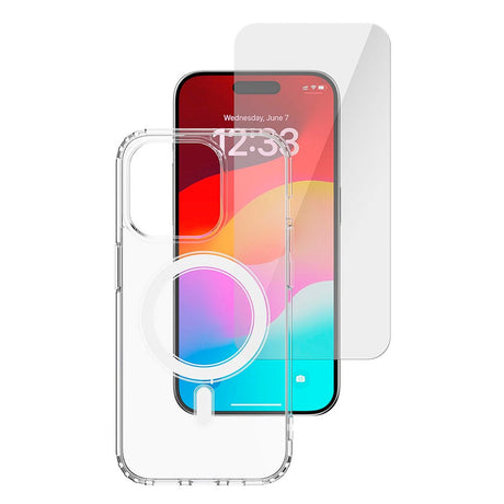 iPhone 15 Pro 4smarts 360° Premium Protection Set (MagSafe Cover + Skærmbeskyttelse)