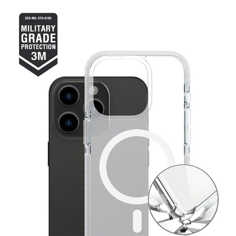 iPhone 15 Pro 4smarts Hybrid Guard Cover - MagSafe Kompatibel - Gennemsigtig / Hvid