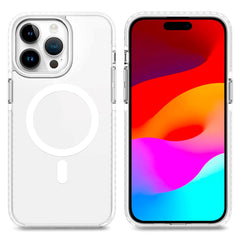 iPhone 15 Pro Max 4smarts Hybrid Guard Cover - MagSafe Kompatibel - Gennemsigtig / Hvid