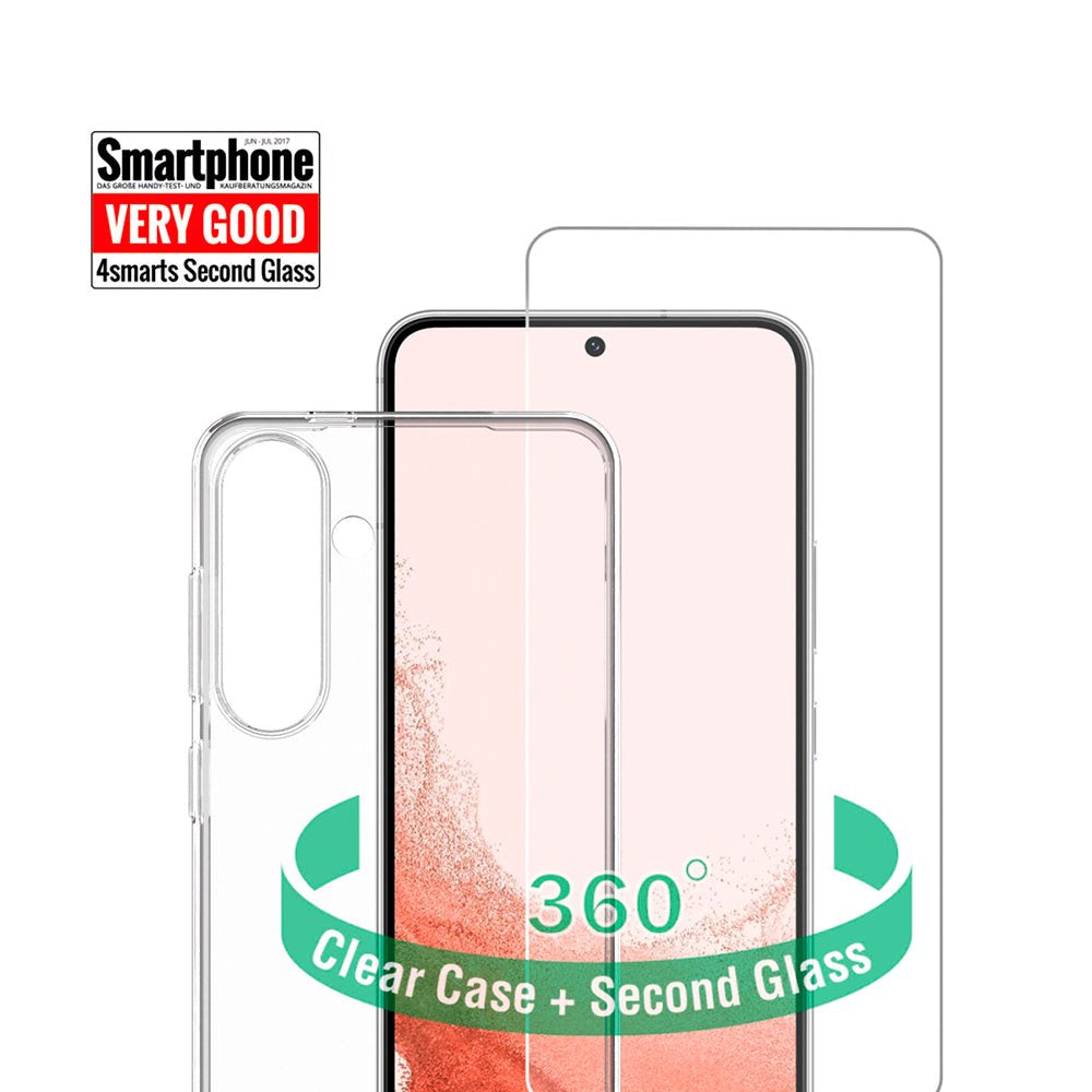 Samsung Galaxy S24 4smarts Second Glass X-Pro 360° Protection Set (Cover + Skærmbeskyttelse)