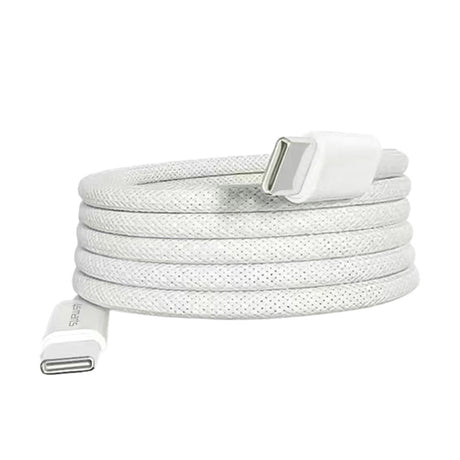 4smarts Magnetisk RollUp USB-C til USB-C Kabel 100W PD - 1.5m - Hvid