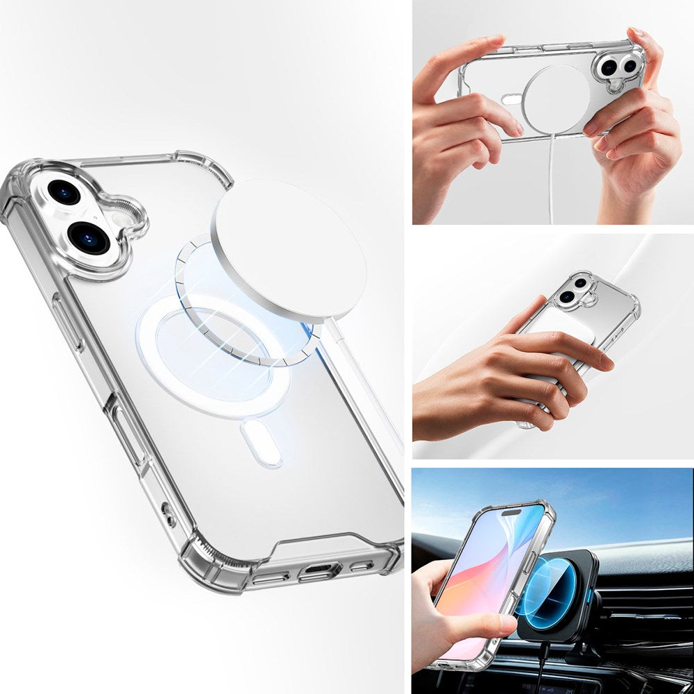 iPhone 16 4smarts IBIZA Cover - MagSafe Kompatibel - Gennemsigtig