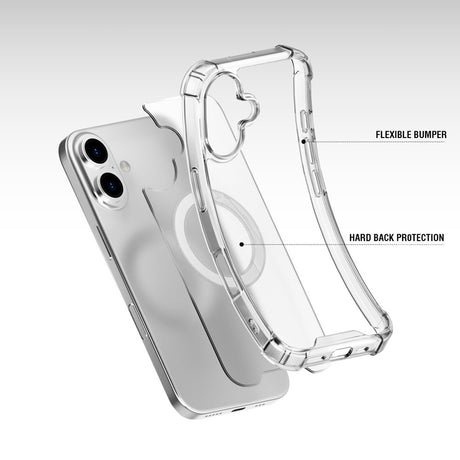 iPhone 16 4smarts IBIZA Cover - MagSafe Kompatibel - Gennemsigtig
