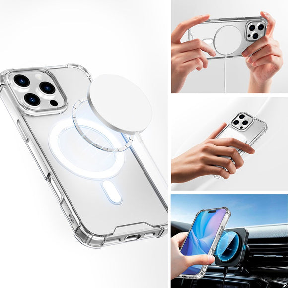 iPhone 16 Pro 4smarts IBIZA Cover - MagSafe Kompatibel - Gennemsigtig