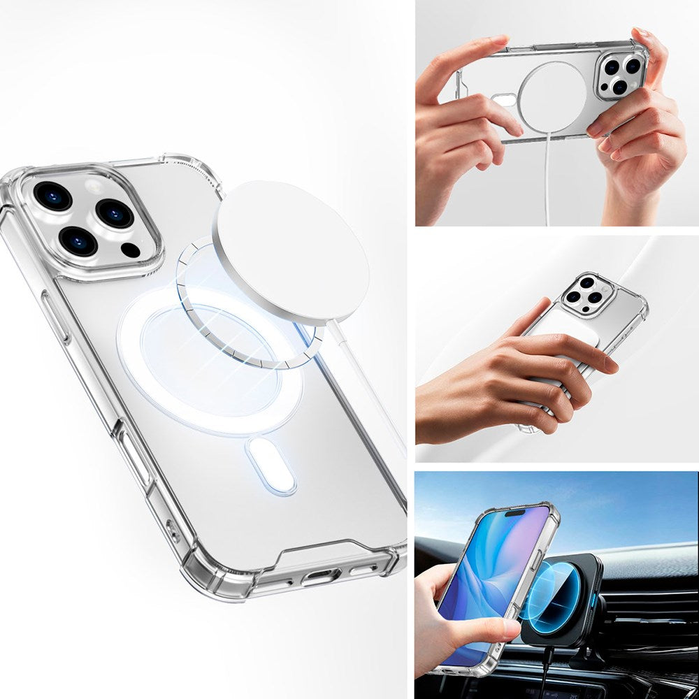 iPhone 16 Pro Max 4smarts IBIZA Cover - MagSafe Kompatibel - Gennemsigtig